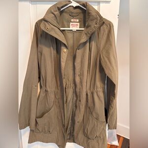 Mossimo Supply Co. Olive-Green Utility Jacket with Drawstring Waist